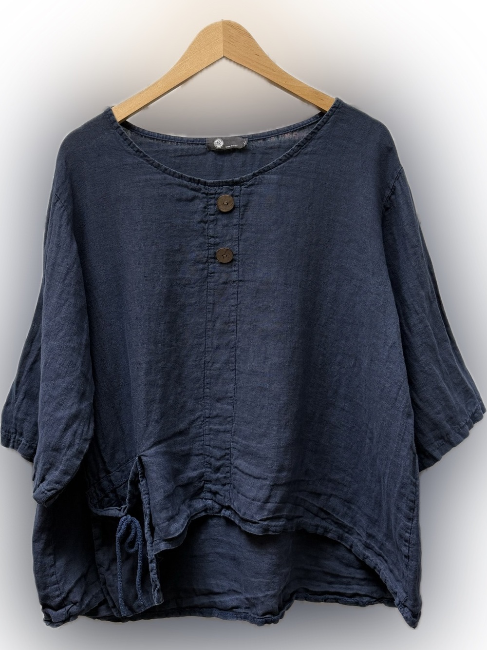 💯 Linen boxy top 🇮🇹